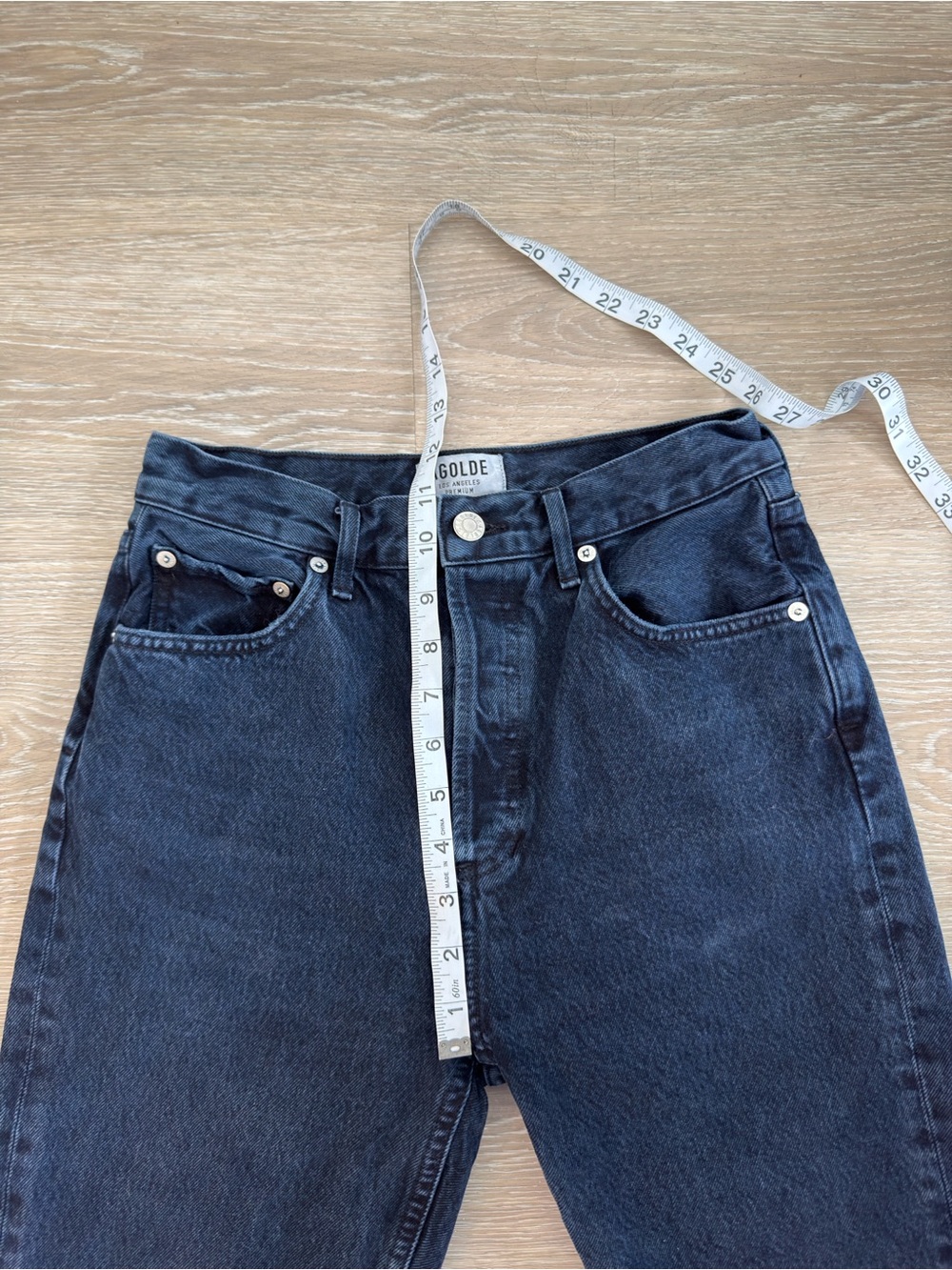Agolde Riley High Rise Straight Jeans Dark Indigo - Picture 10 of 12